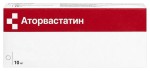 Аторвастатин, таблетки покрытые пленочной оболочкой 10 мг 7 шт